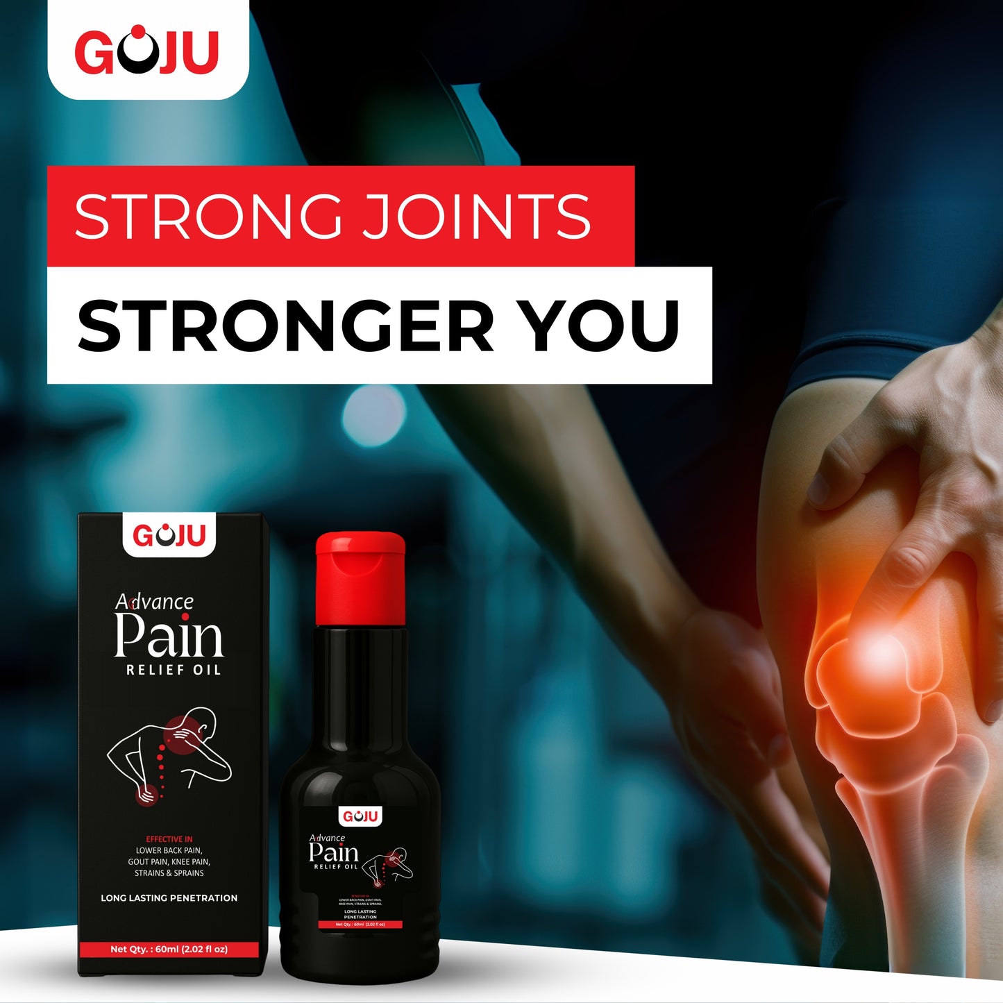 Goju Pain Relief Oil - 120ml Buy 2 Get 6 Free - Goju Naturals