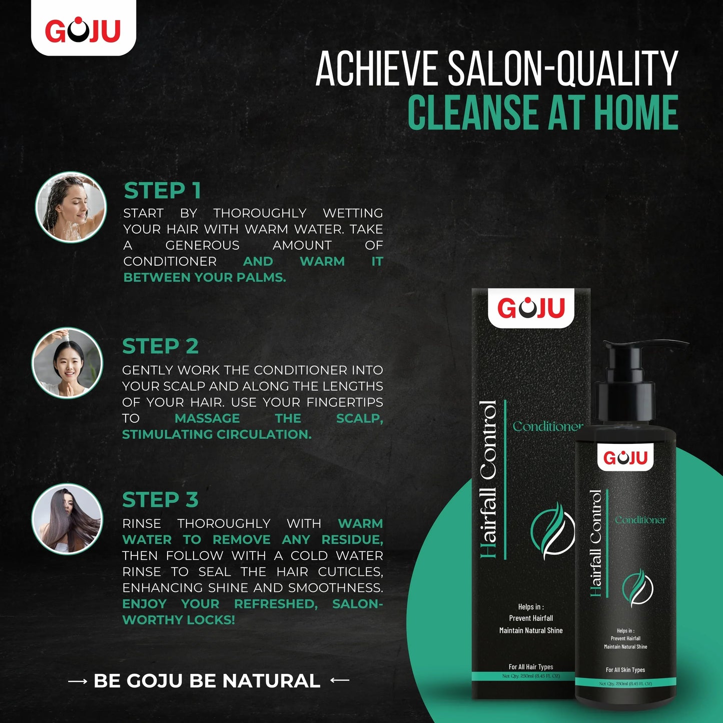 Goju Hair Fall Conditioner 250ml Combo - Goju Naturals
