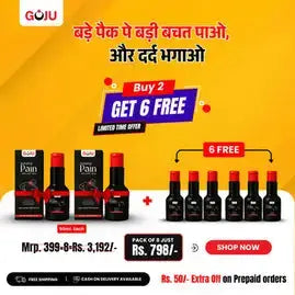 Goju Pain Relief Oil - 60ml Buy 2 Get 6 Free Goju Naturals