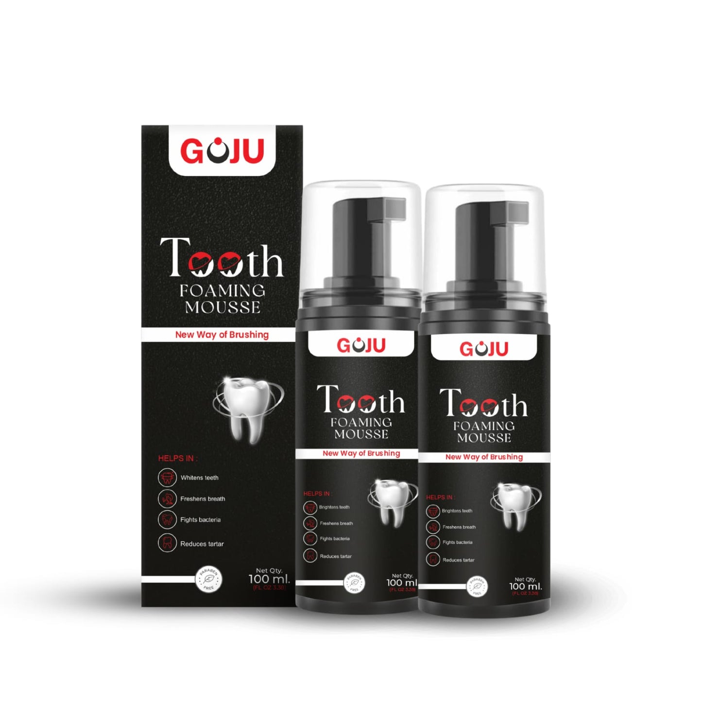 Goju Tooth Foaming Mousse 100ml Combo - Goju Naturals