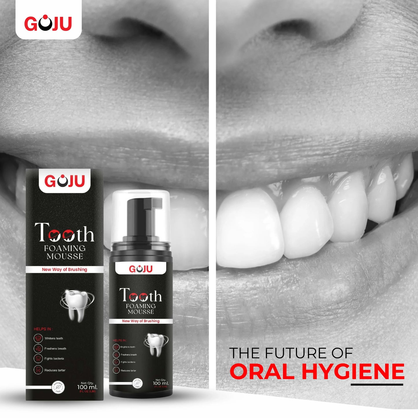 Goju Tooth Foaming Mousse 100ml Combo - Goju Naturals