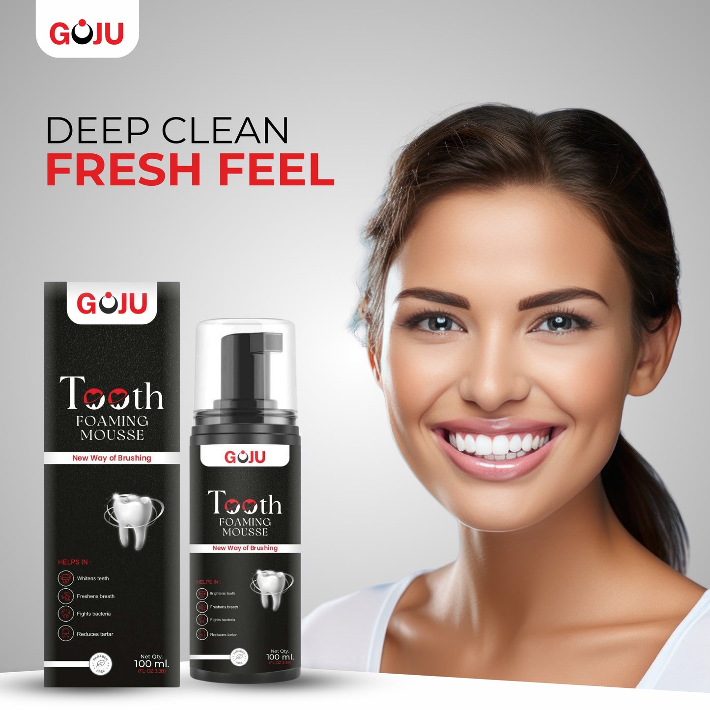 Goju Tooth Foaming Mousse 100ml Combo - Goju Naturals