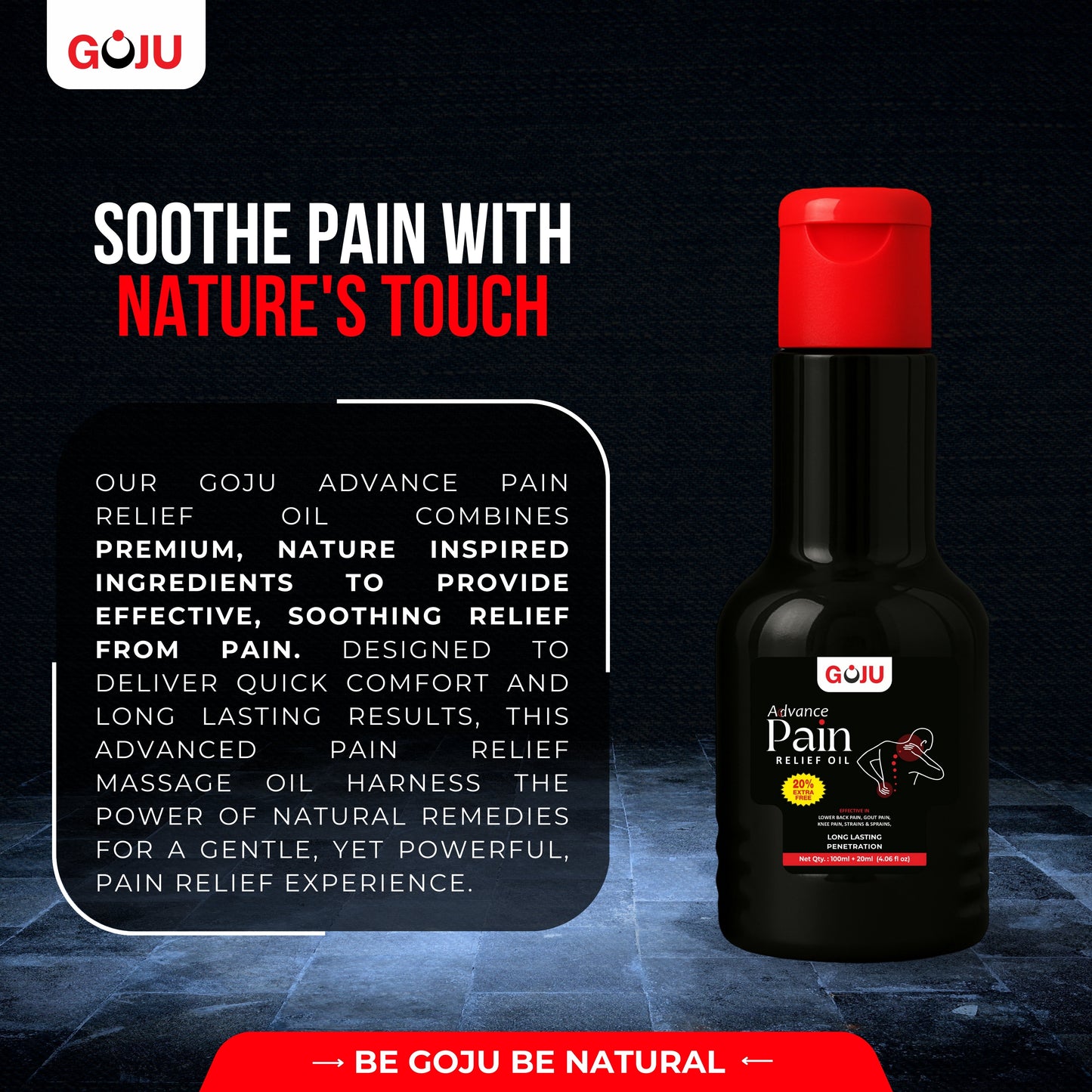 Goju Pain Relief Oil-120ml Buy 1 Get 2 Free