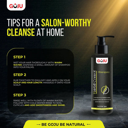 Goju Hair Fall Control Shampoo 250ml Combo - Goju Naturals