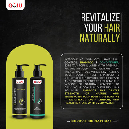 Goju Hair Fall Control Shampoo & Conditioner (Combo) - Goju Naturals