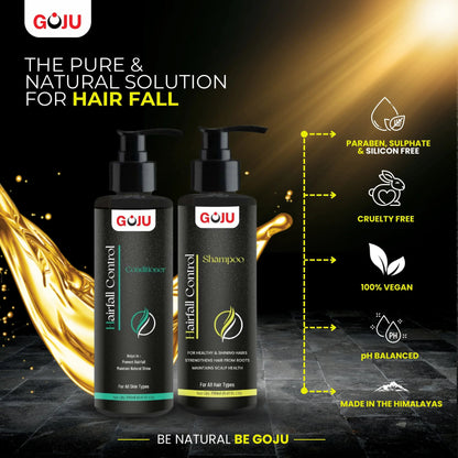 Goju Hair Fall Control Shampoo & Conditioner (Combo) - Goju Naturals