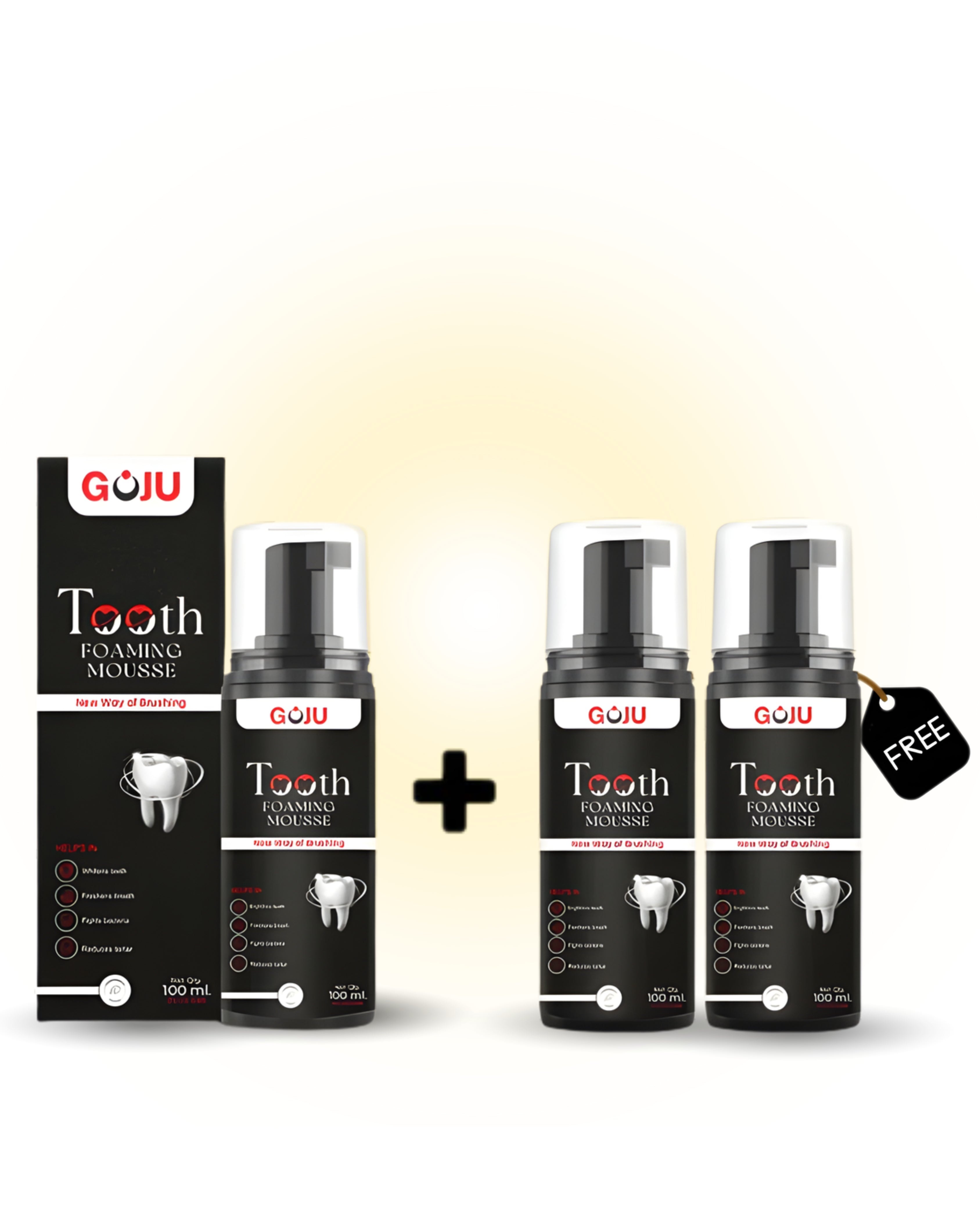 Goju Tooth Foaming Mousse 100ml Buy 1 Get 2 Free