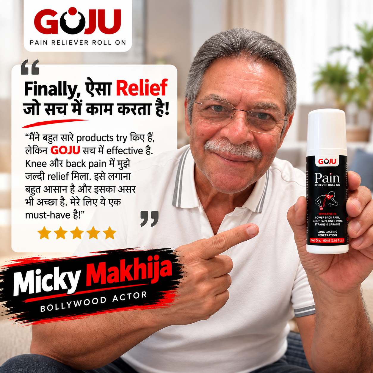Goju Pain Reliever Roll-On  Buy 1 Get 1 Free