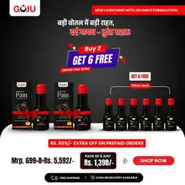 Goju Pain Relief Oil - 120ml - Pack of 2 Goju Naturals